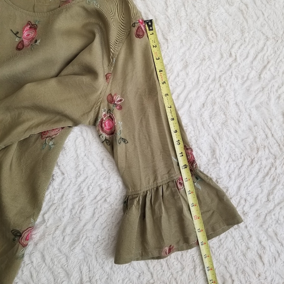 John Mark Green Embroidered Floral Tunic Size Large - Picture 4 of 16